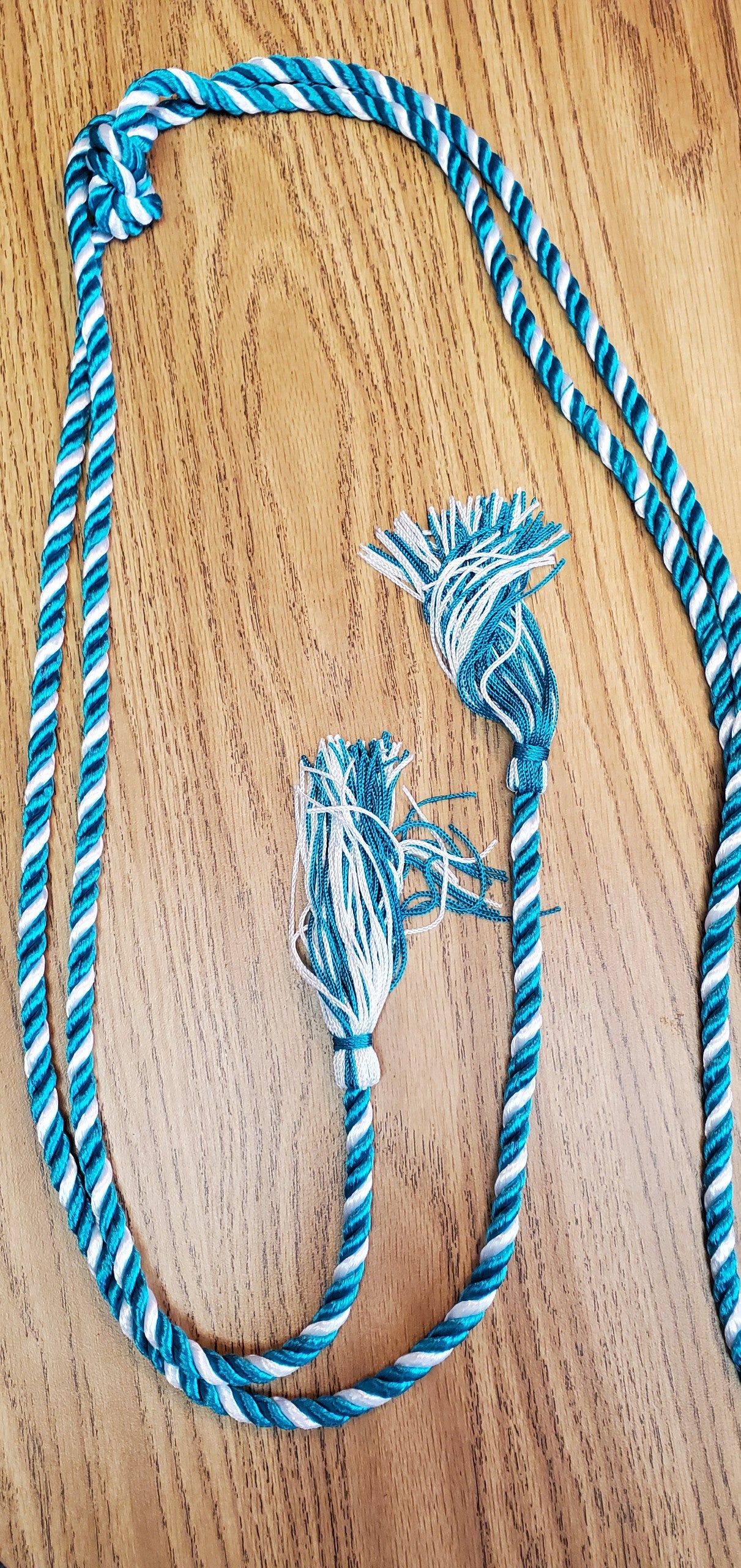 Guliford Park H S Honor Cord - CTE - Teal/White Double Cord